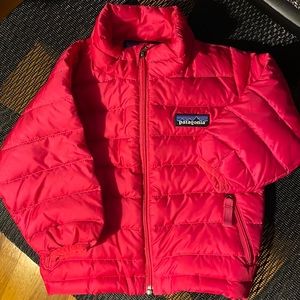 Patagonia 3-6 mo down jacket (red color) to keep your babies warm!